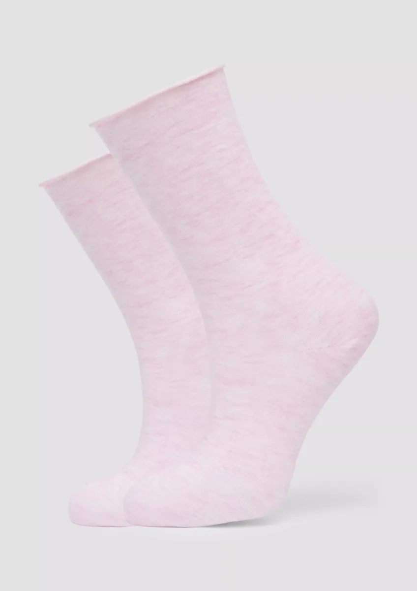 Melierte Socken im Doppelpack