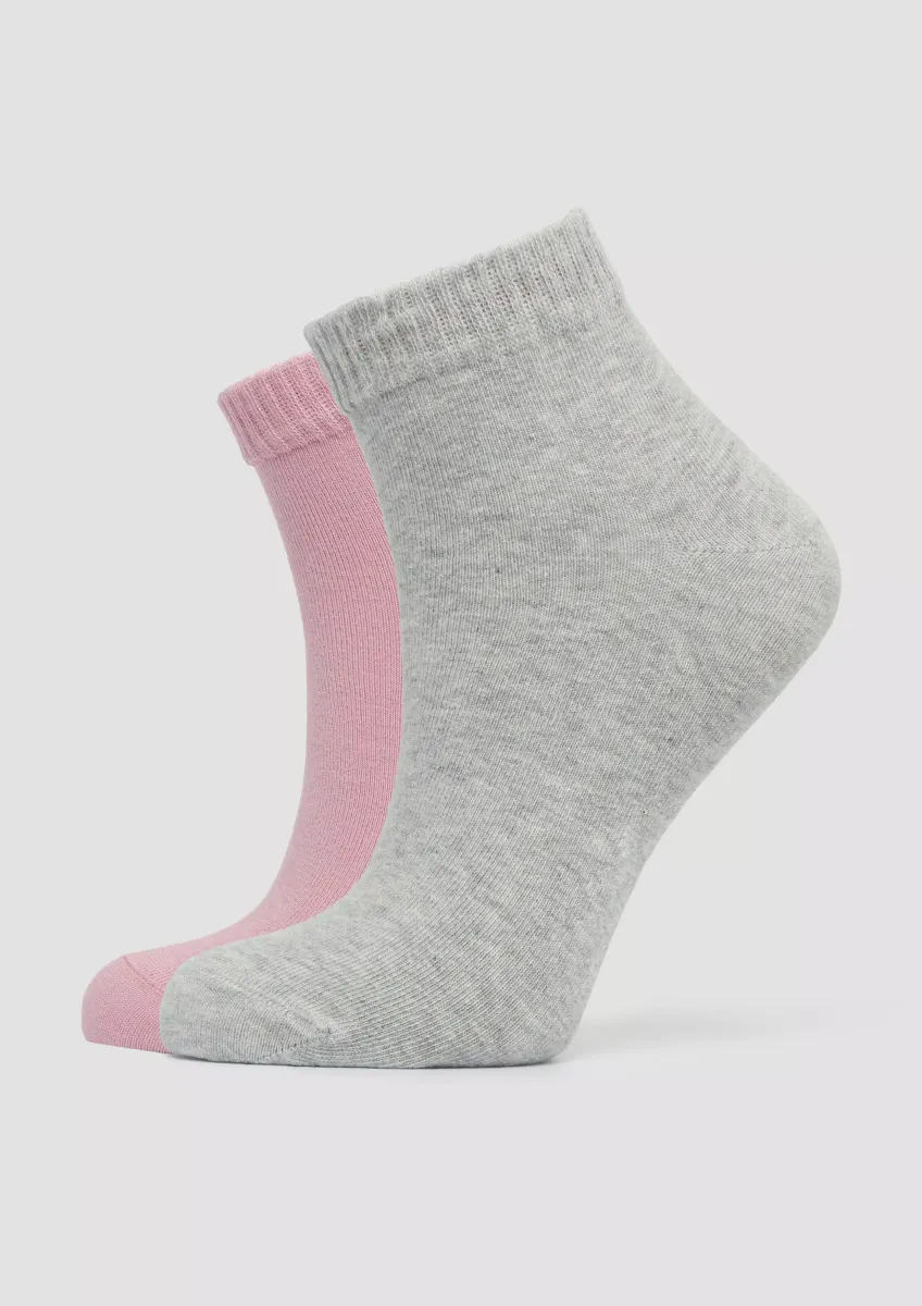 Melierte Socken im Doppelpack