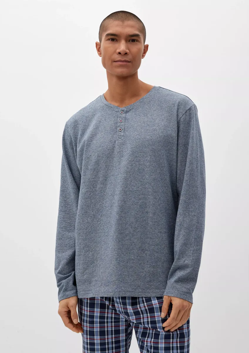 Meliertes Langarmshirt