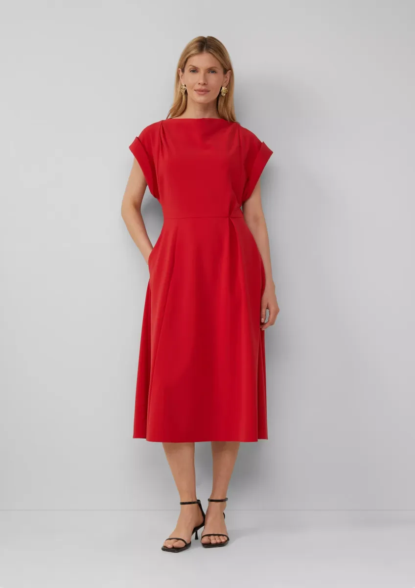 Midikleid mit Turn-up-Ärmeln