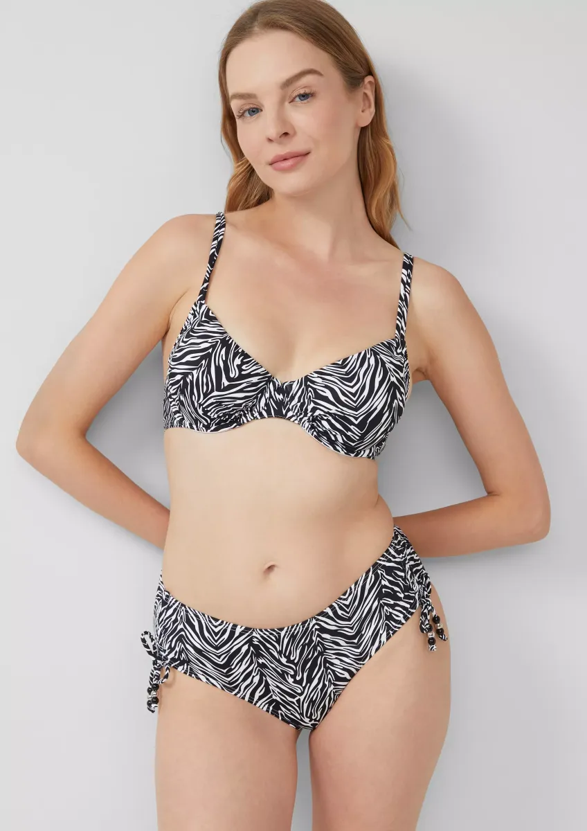Mix & Match Bikinihose mit Animalmuster