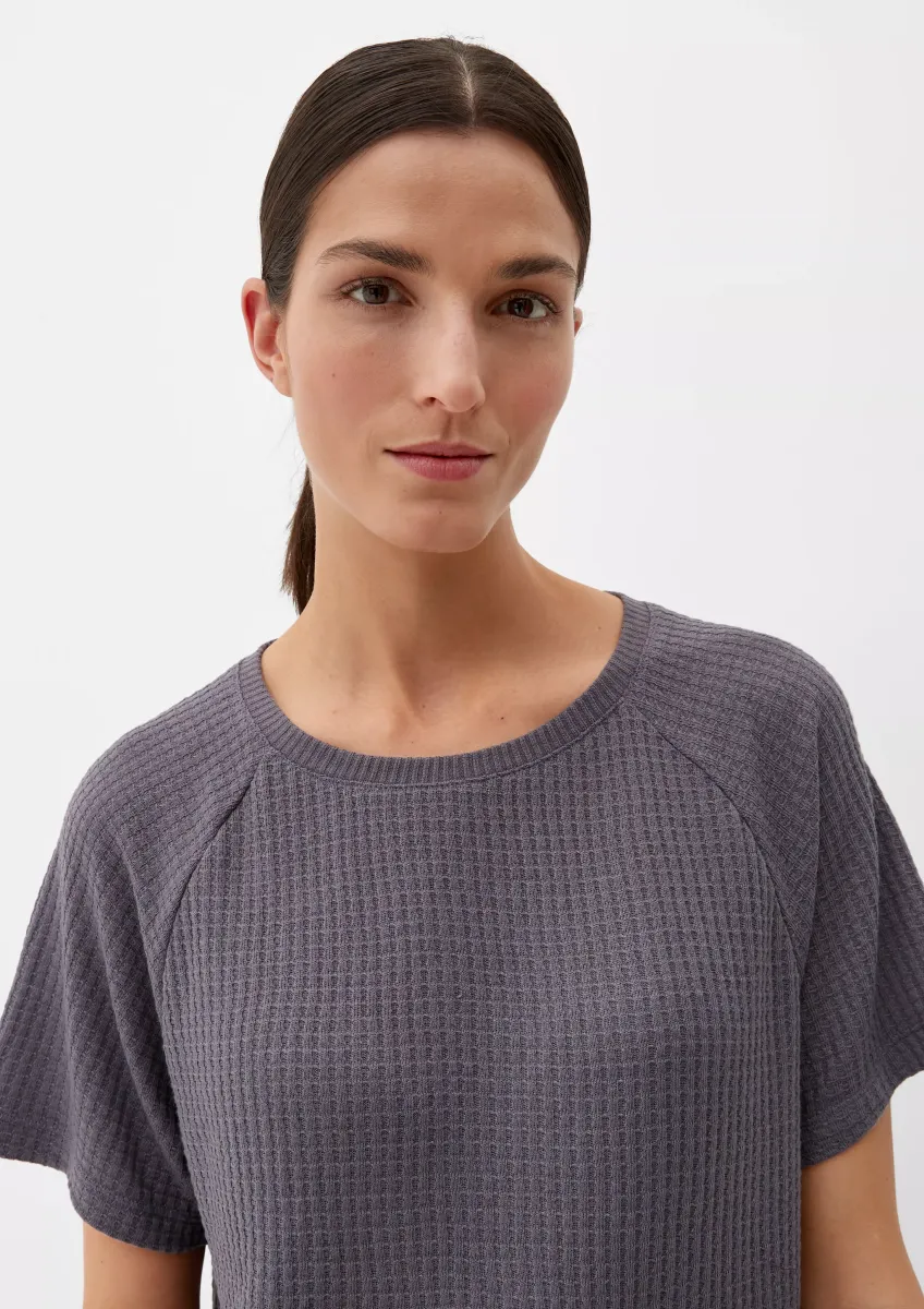 Nachtshirt in Waffelpiqué-Struktur
