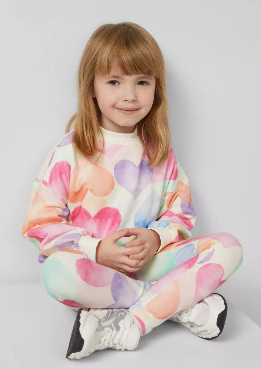 Oversize-Sweatshirt mit All-over-Print