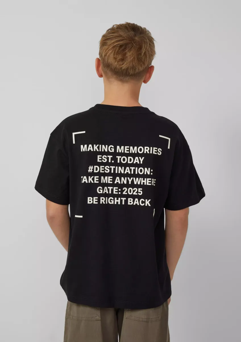 Oversize T-Shirt mit Rücken- und Frontprint