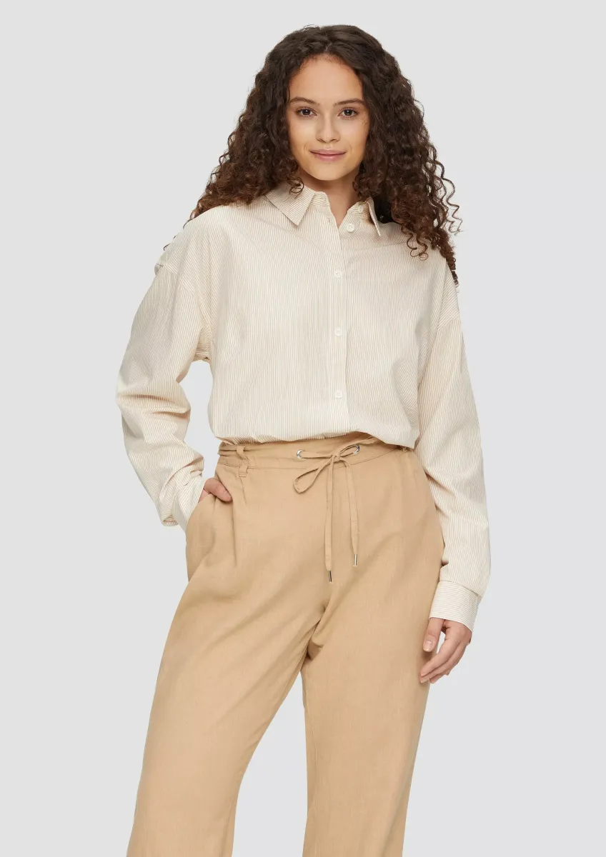 Oversized-Hemdbluse aus Baumwolle