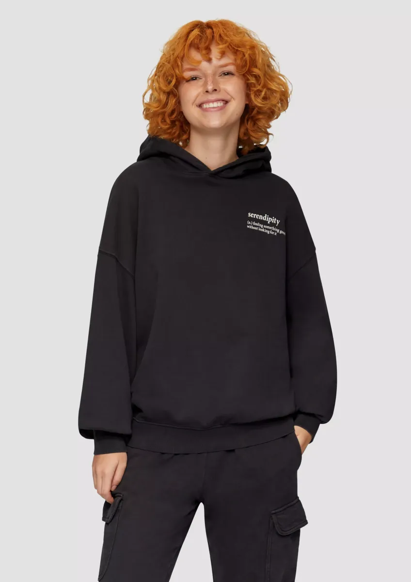 Oversized-Kapuzensweatshirt mit Waschung