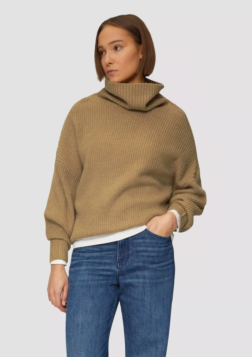 Oversized Pullover mit Rollkragen
