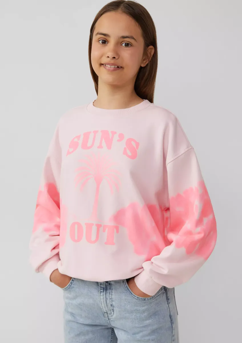 Oversized-Sweatshirt mit Batik-Effekt