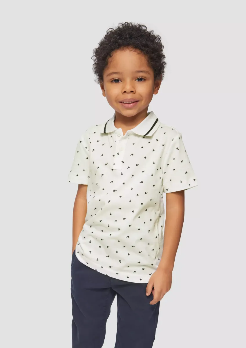 Poloshirt mit All-over-Print