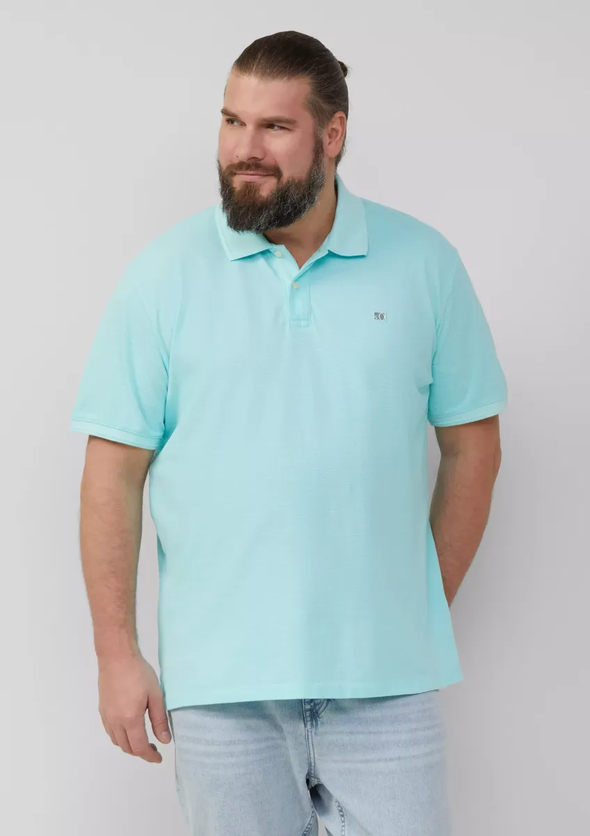 Poloshirt mit kleinem Labelpatch