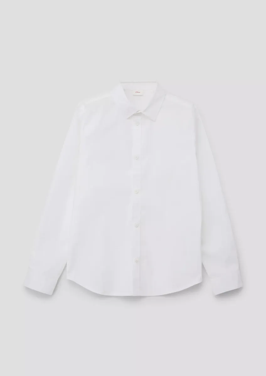 Popeline-Hemd aus Baumwollstretch