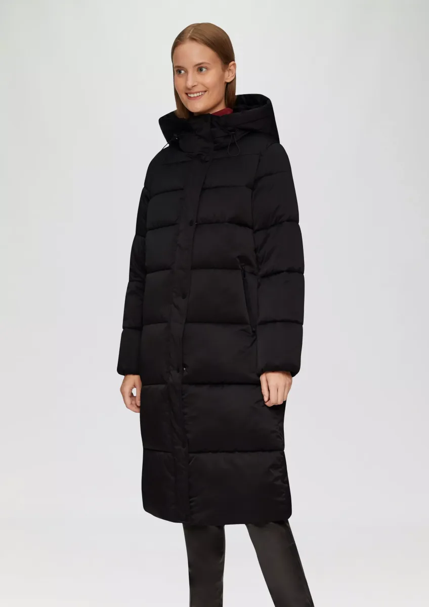 Puffermantel in Satin-Optik