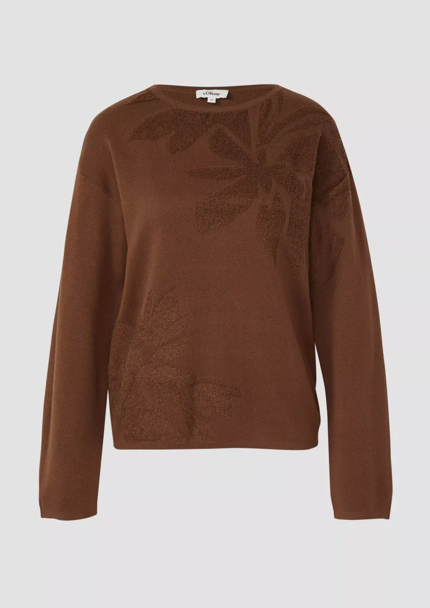 Pullover mit dekorativem Strickmuster