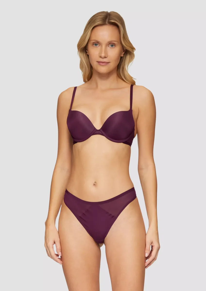 Push-up-BH in glänzender Optik