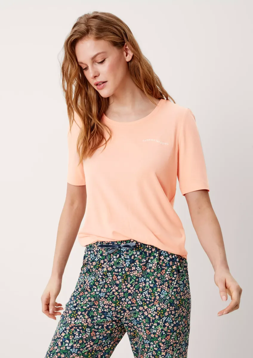 Pyjamashirt mit Stickerei