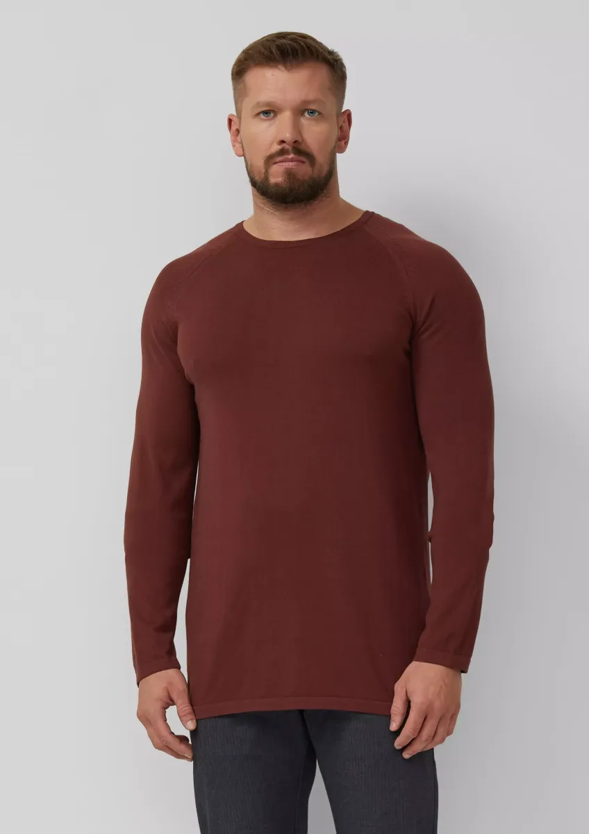 Raglanpullover aus reiner Baumwolle
