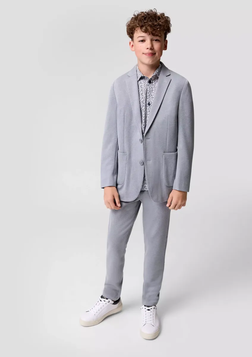 Regular Fit: Elastische Anzughose mit verstellbarem Bund