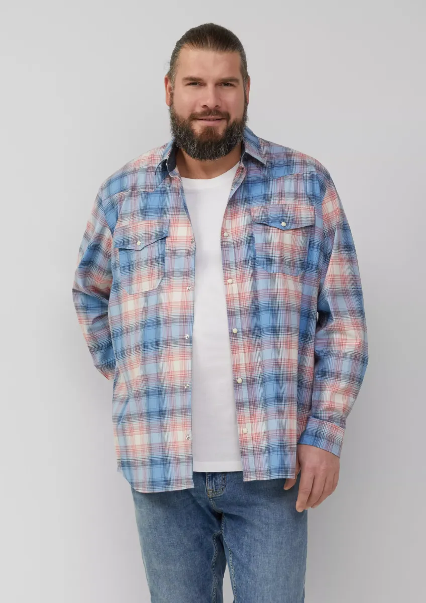 Regular Fit: Kariertes Hemd im Western-Style