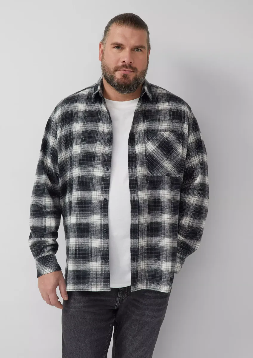 Regular Fit: Kariertes Hemd mit Waschung