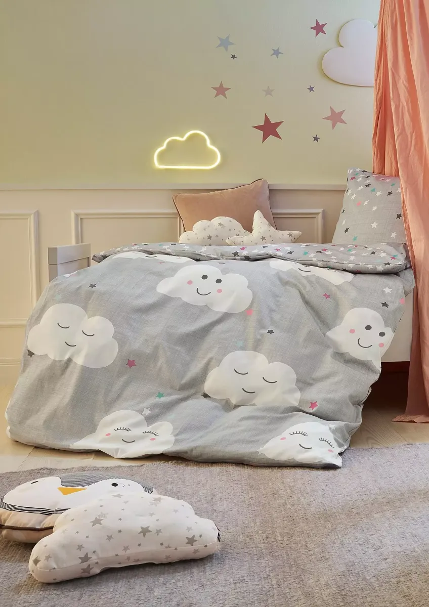 Renforcé Bettwäsche-Set Clouds