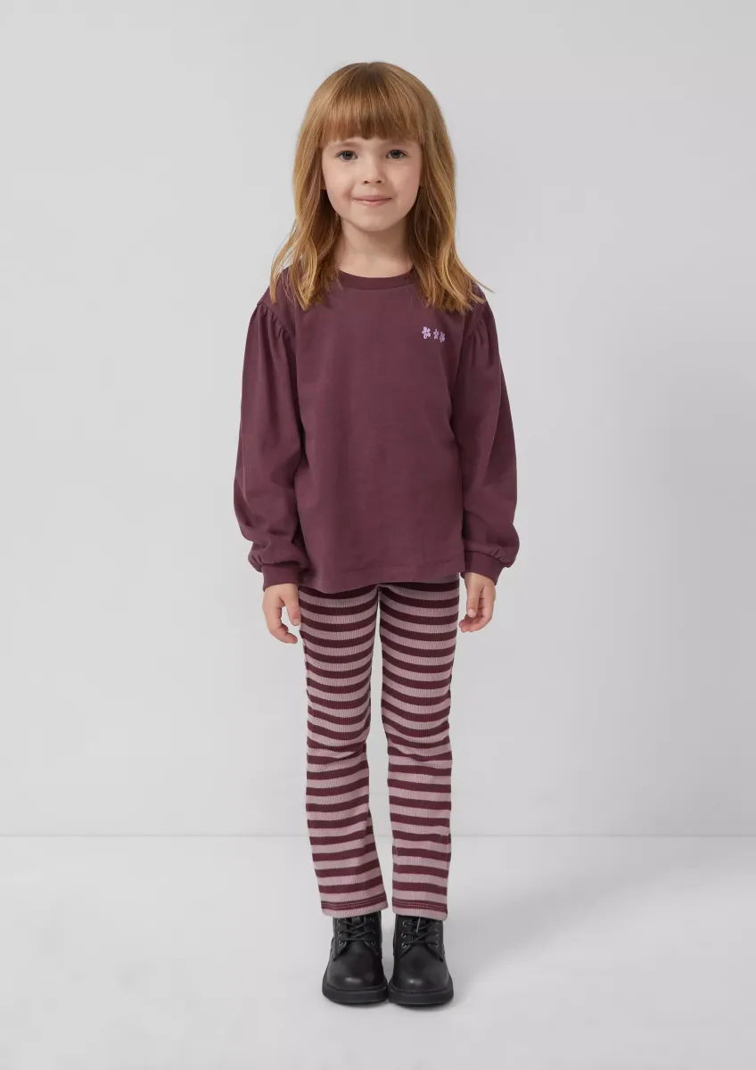 Ripphose mit Elastikbund und Flared Leg