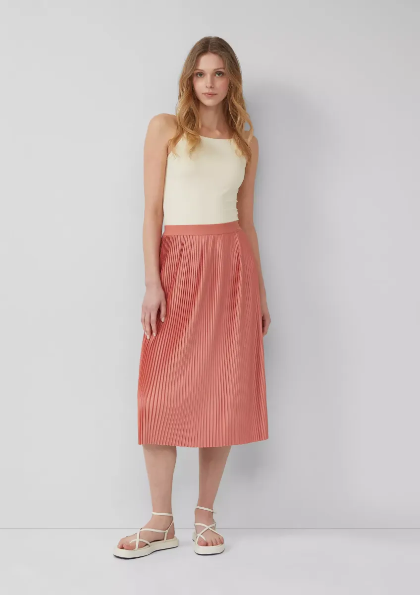 Rock mit Plisseefalten und Elastikbund