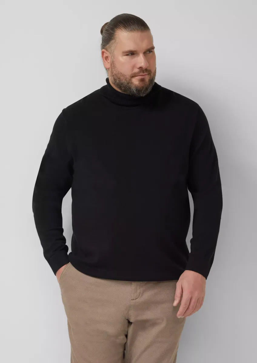 Rollkragenpullover aus reiner Baumwolle
