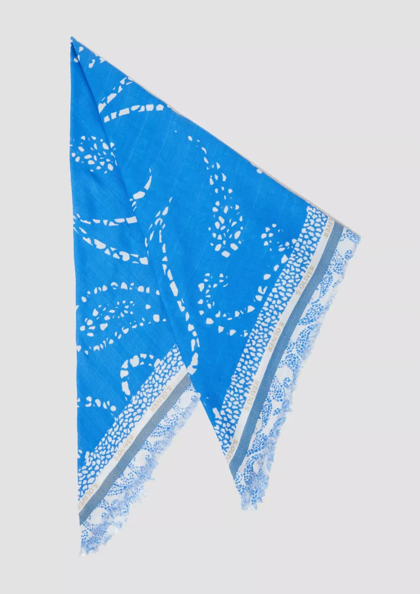 Schal aus Viskosemix mit Artwork