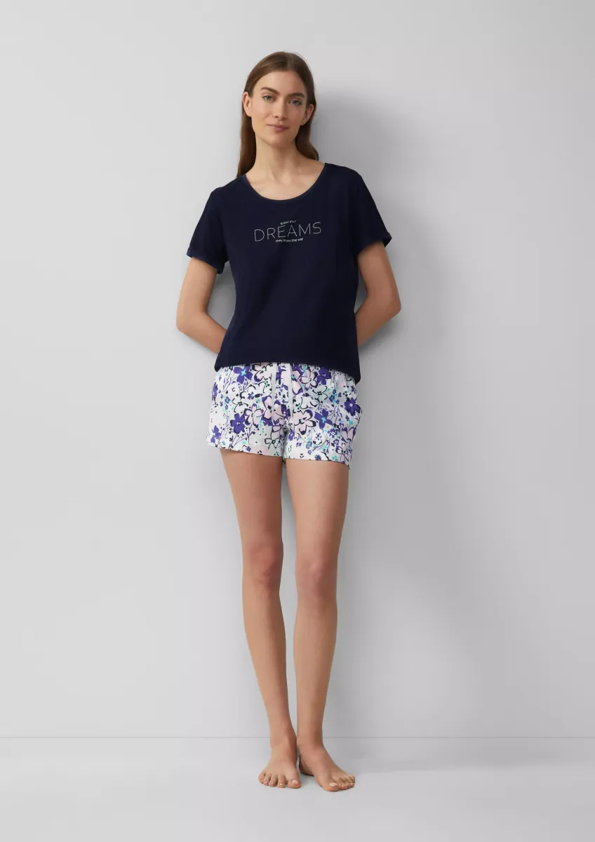 Schlafshorts mit All-over-Print