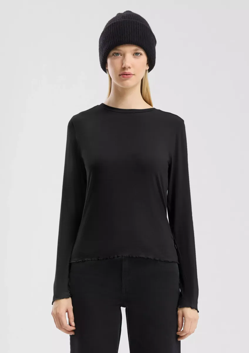 Schmal geschnittenes Longsleeve aus Viskosestretch