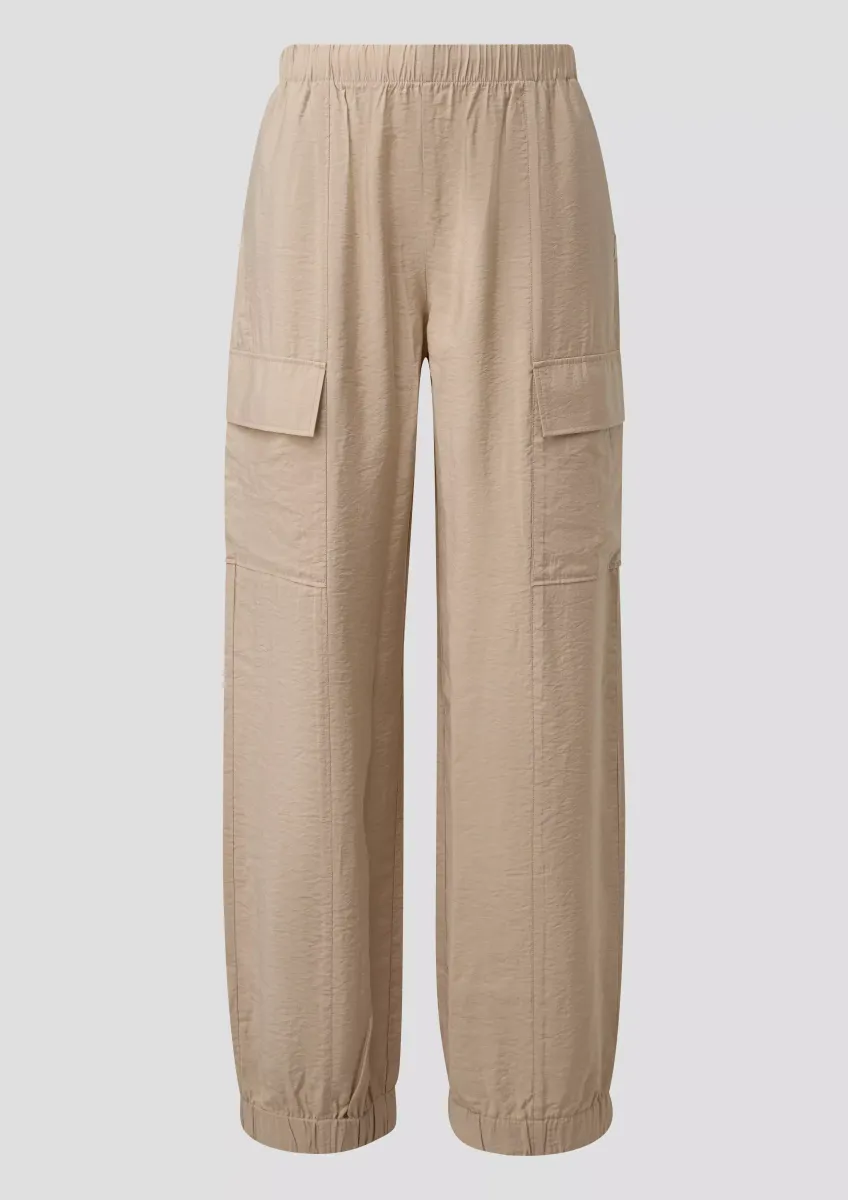 Shiny Cargohose aus Viskosemix