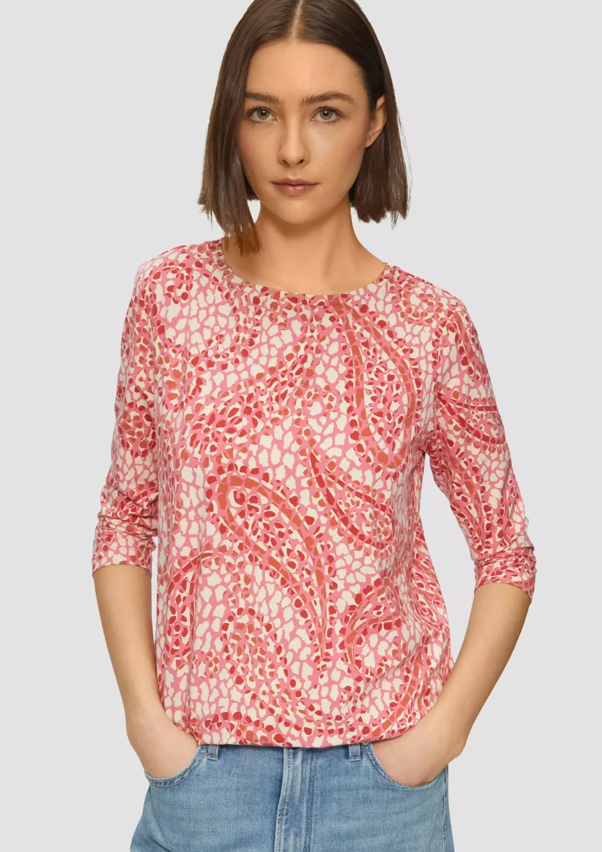 Shirt aus Viskosestretch in O-Shape