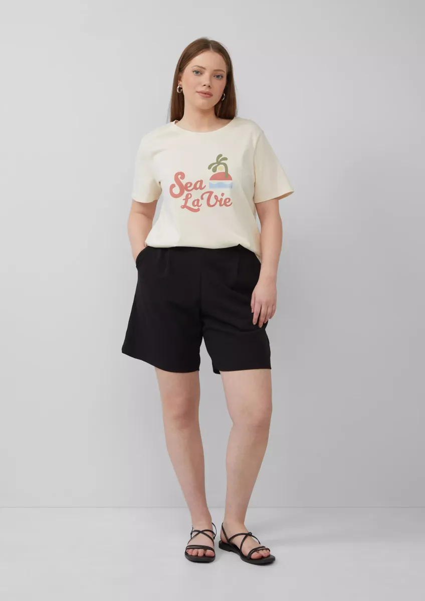 Shorts aus Interlockjersey mit Elastikbund