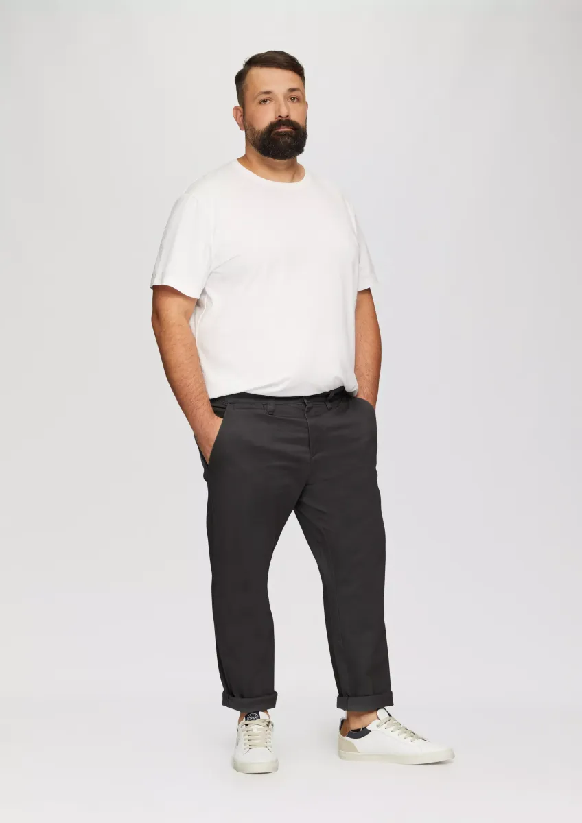 Slim: Elastische Hose aus Baumwollmix