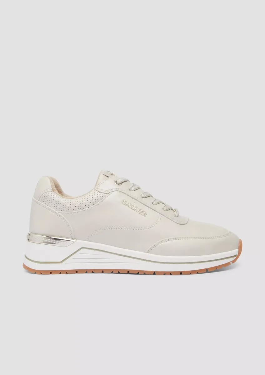 Sneaker in Leder-Optik