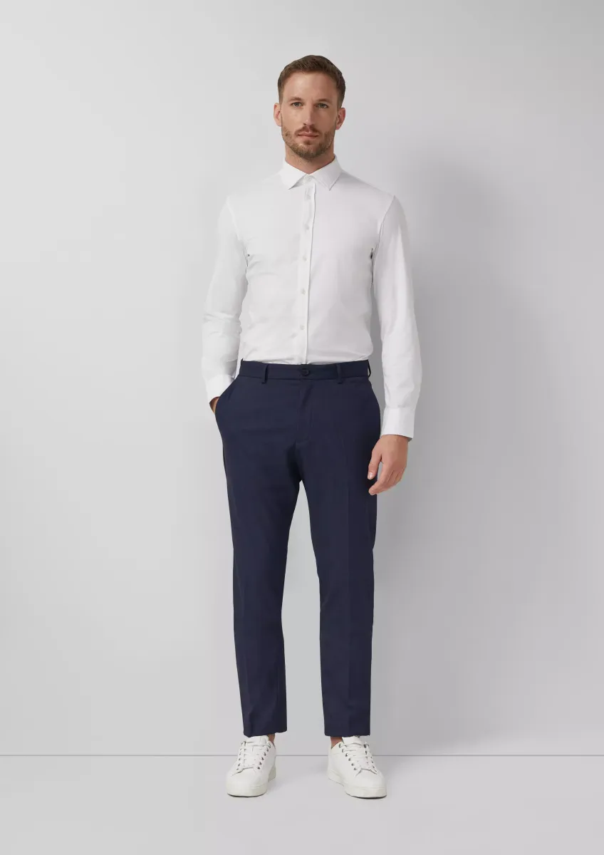 s.O PURE: Anzughose in Woll-Optik