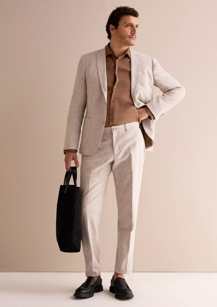 s.O PURE: Anzugsakko aus Leinenmix