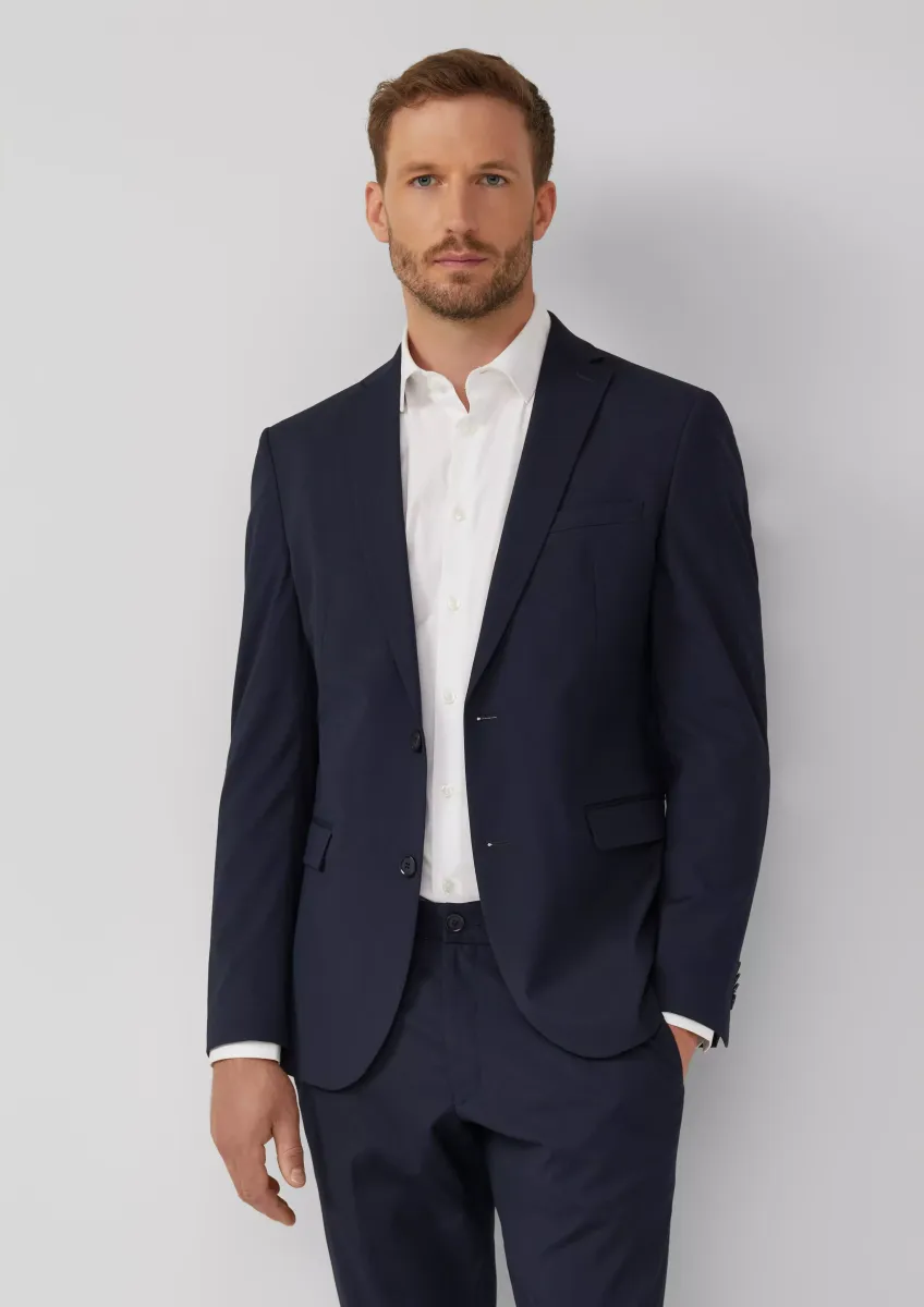 s.O PURE: Feines Anzug-Sakko aus Stretch-Gewebe