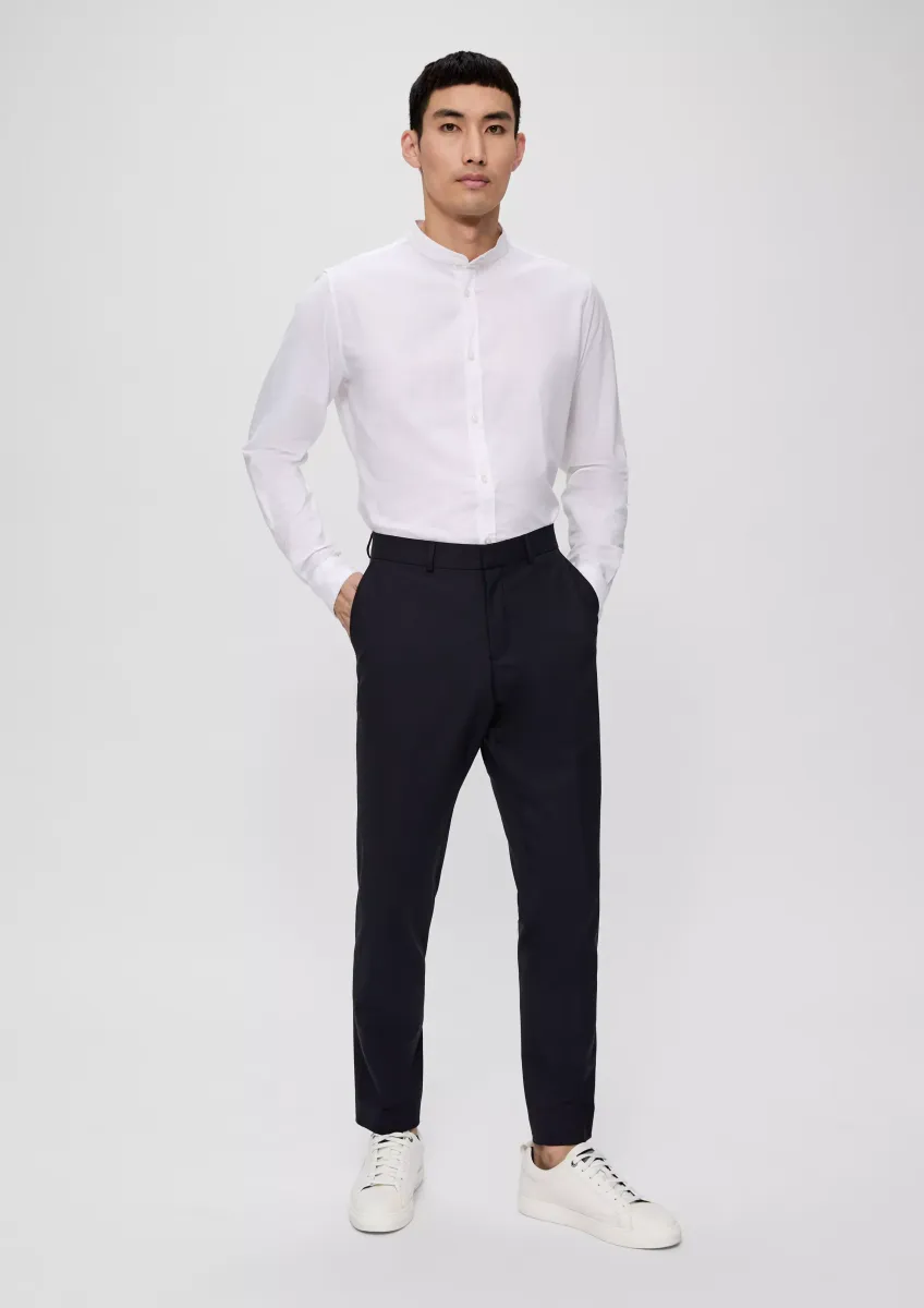 s.O ULTIMATE: Elastische Anzughose aus Wollmix