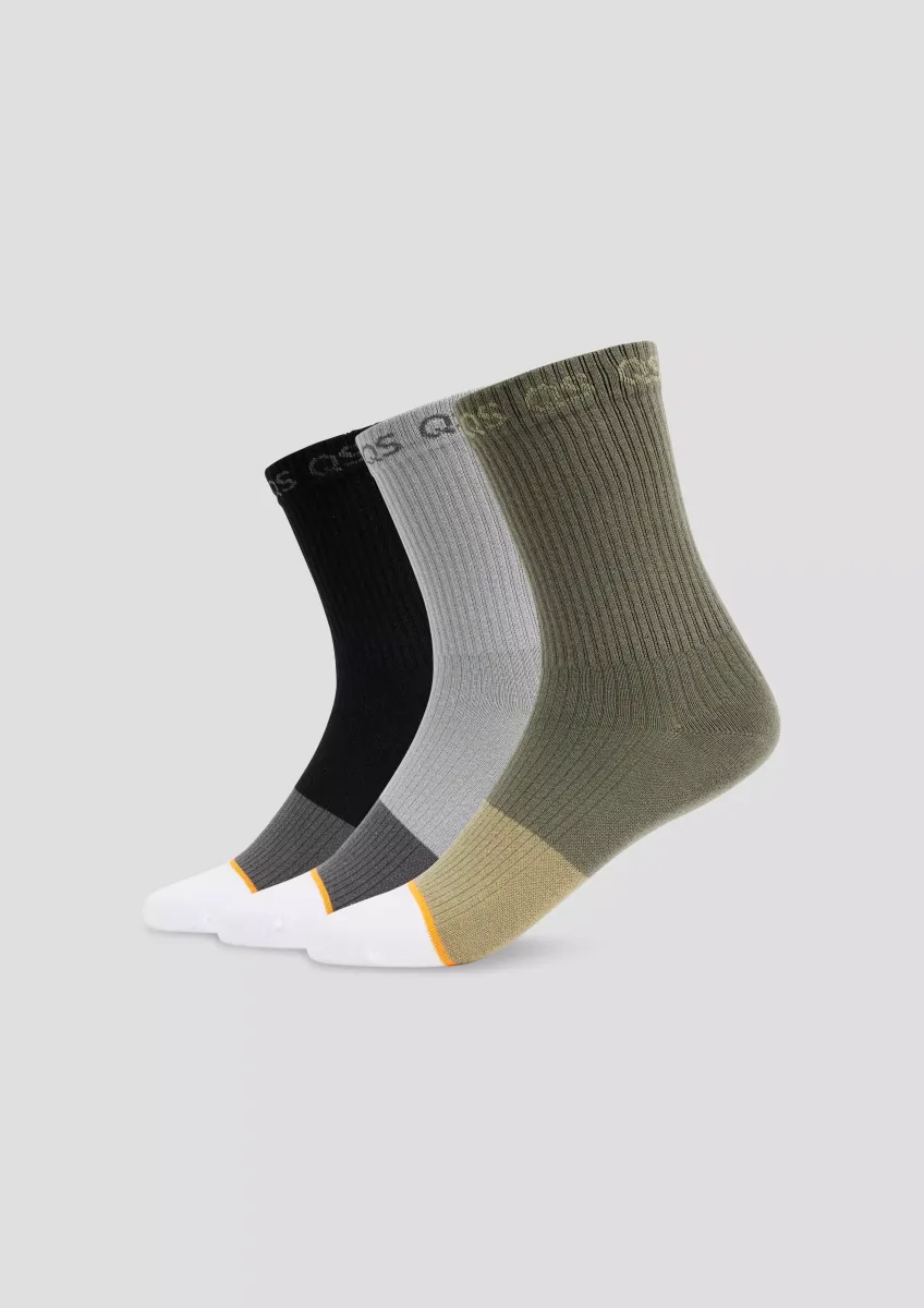 Socken mit Colour Blocking im 3er-Pack
