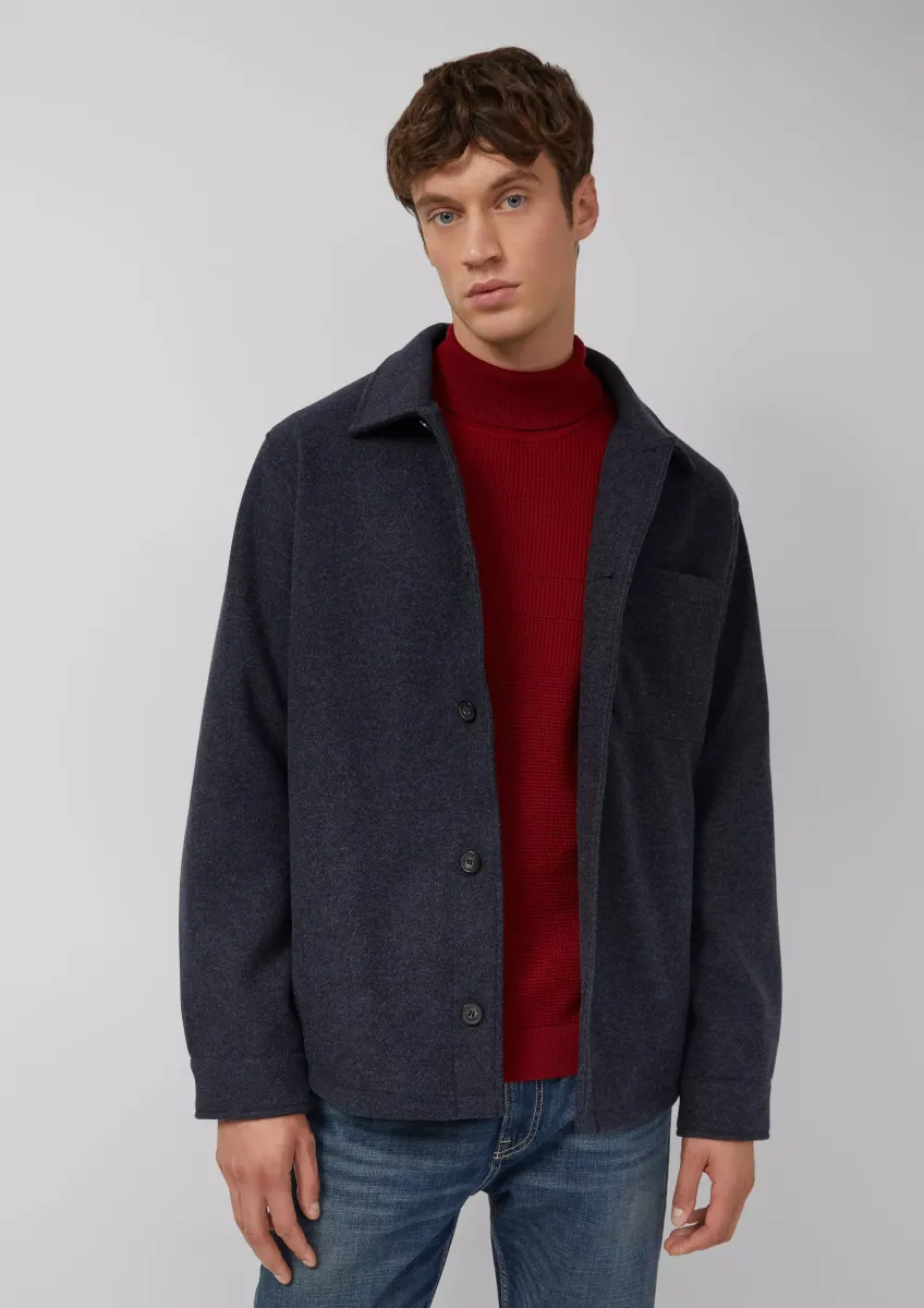 Softes Overshirt in Wolloptik