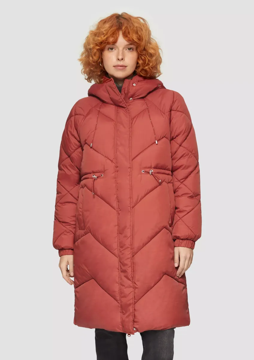 Steppmantel mit Kapuze