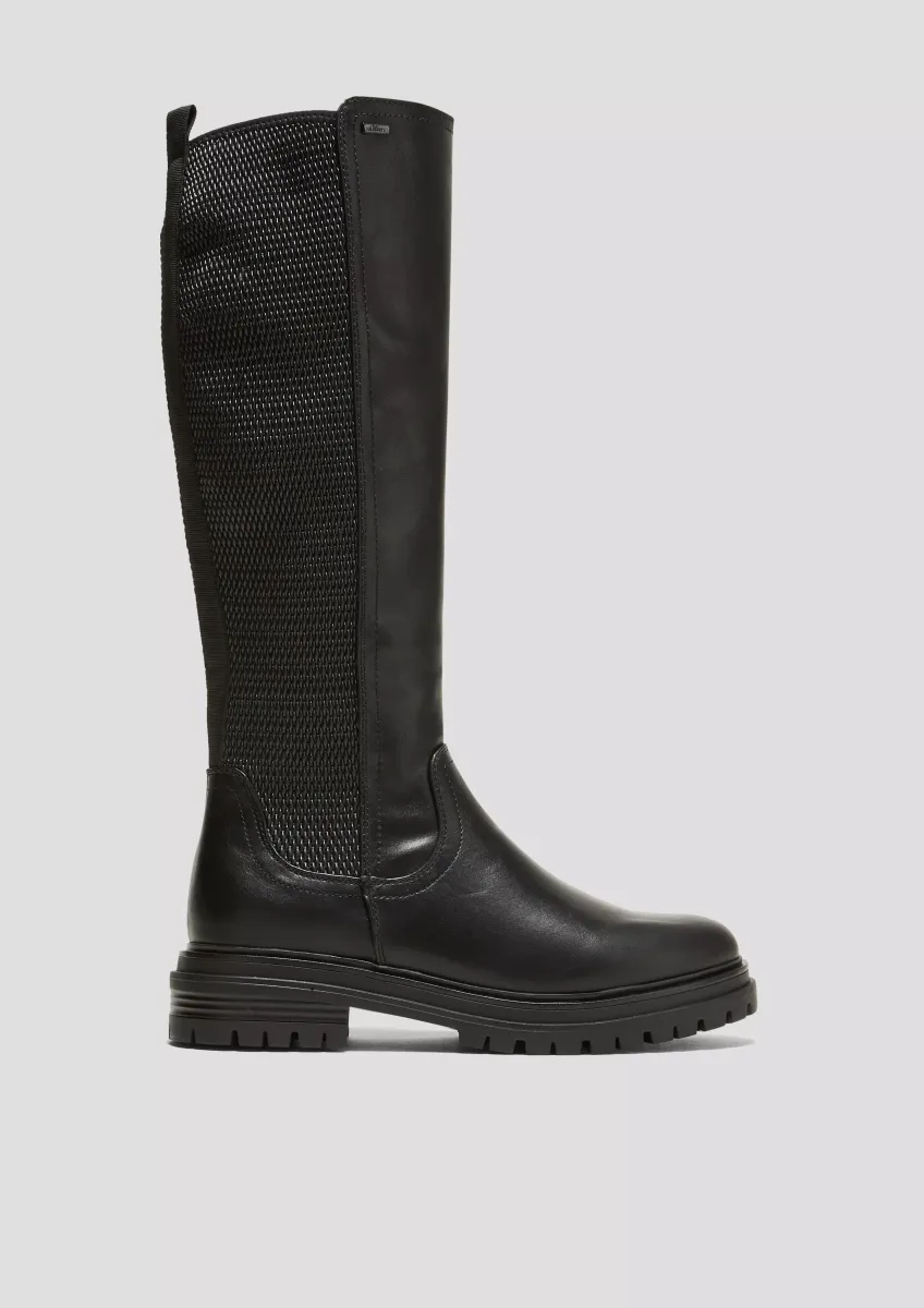 Stiefel in Glattleder-Optik