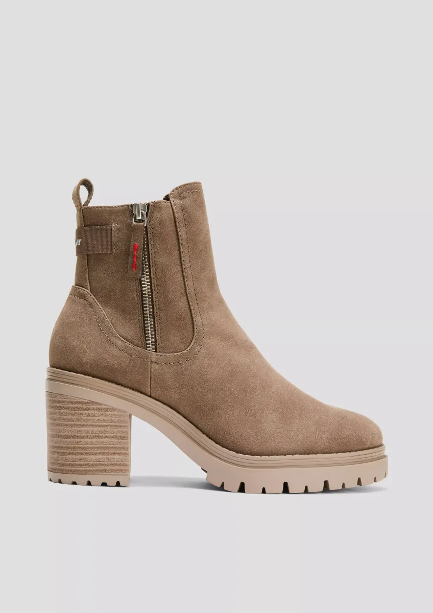 Stiefeletten mit Blockabsatz