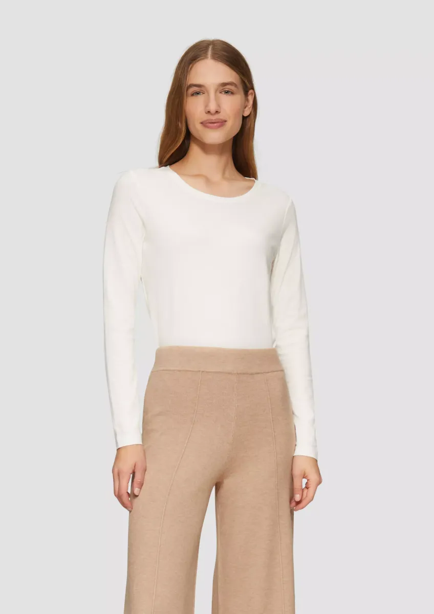 Strickhose mit Wide Leg aus Viskosemix