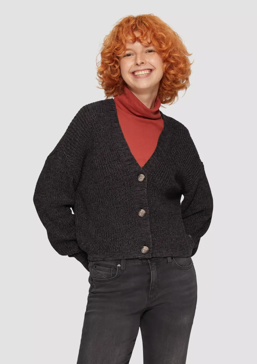 Strickjacke aus Baumwollmix