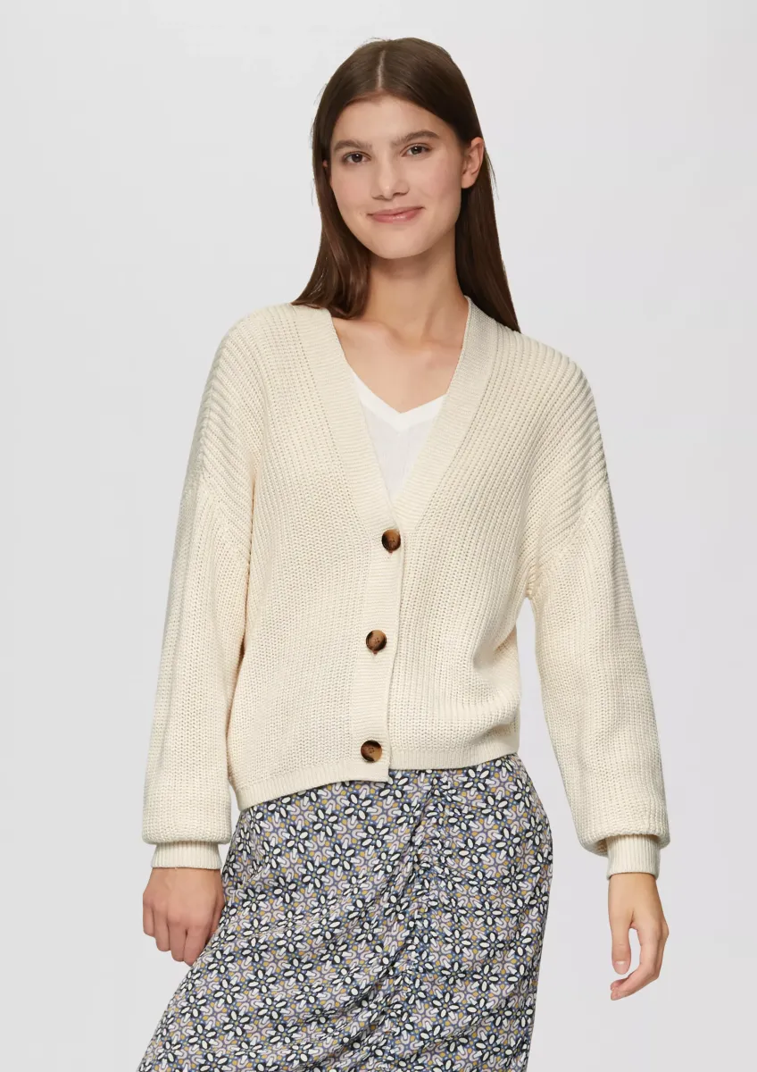 Strickjacke aus Baumwollmix