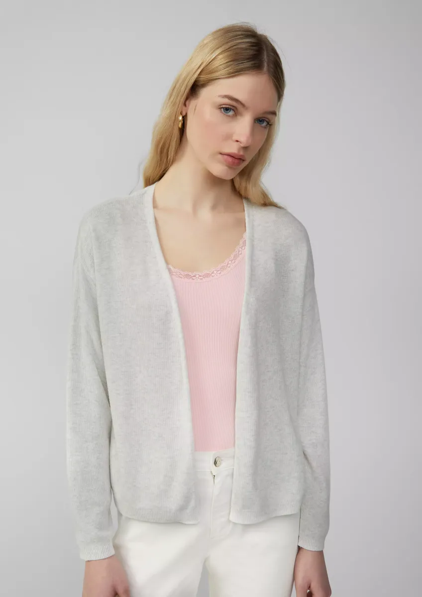 Strickjacke mit überschnittener Schulter