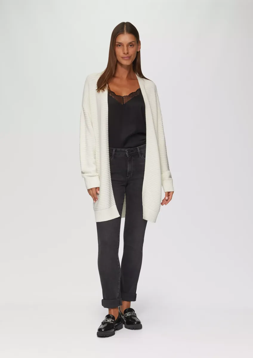 Strickjacke mit Strukturmuster