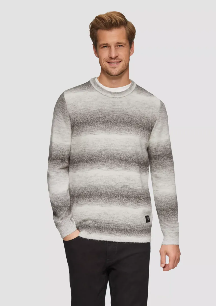 Strickpullover mit Colour-Blocking